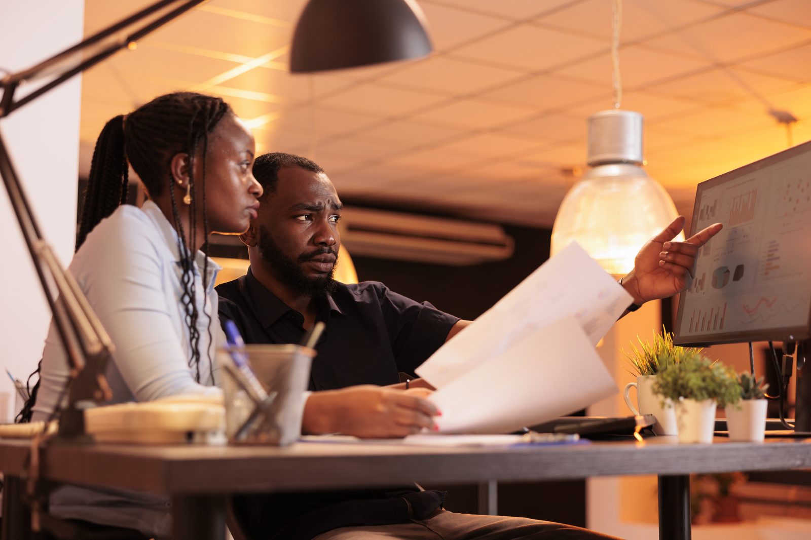 Team reviewing content